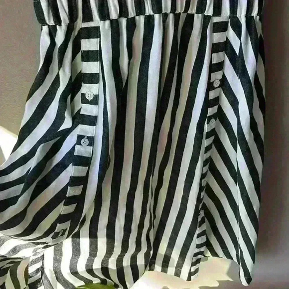 Do+Be Cotton Black and White Striped Dress- size S - Picture 11 of 12